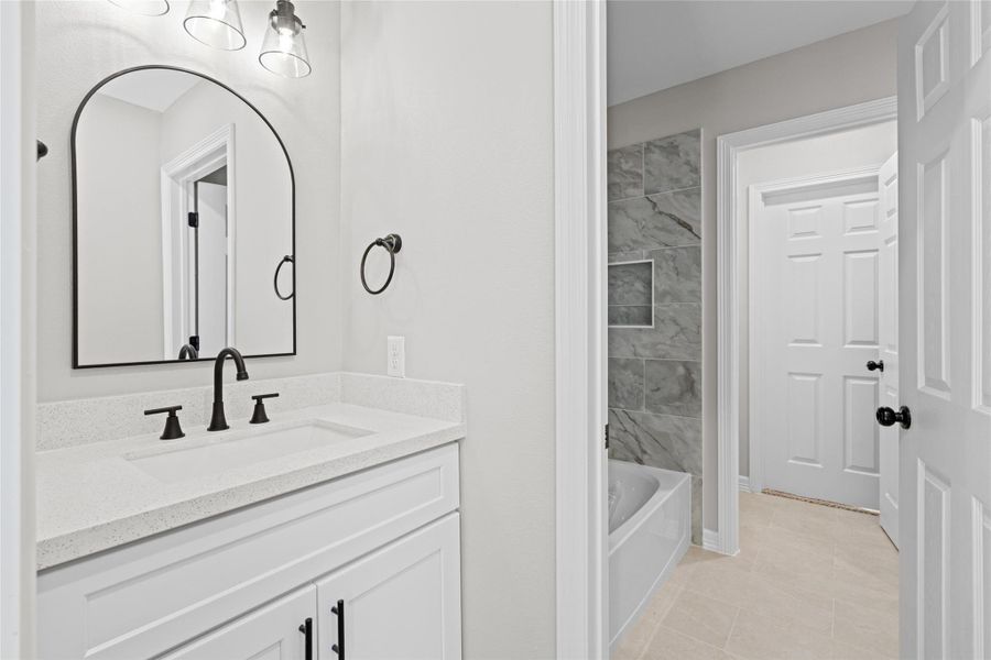 Furnished interior view inside a new home in , Houston (Image 14).