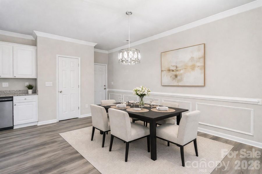 Virtually Staged Dining Area Virtually Staged Dining Area