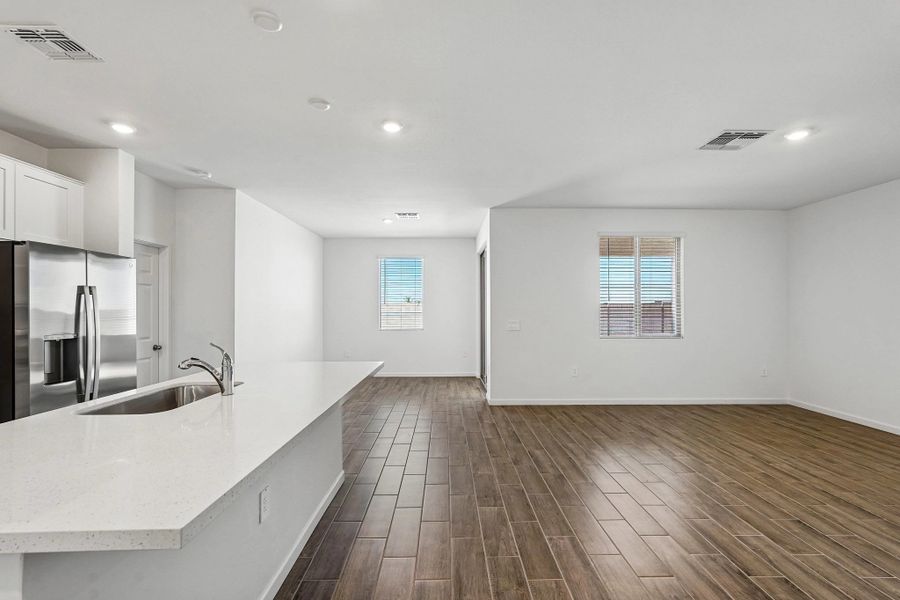 Great room and dining
