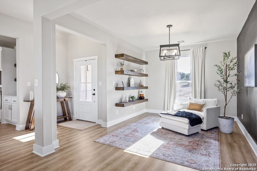 Furnished interior view inside a new home in , Kerrville (Image 19). Furnished interior view inside a new home in , Kerrville (Image 19).