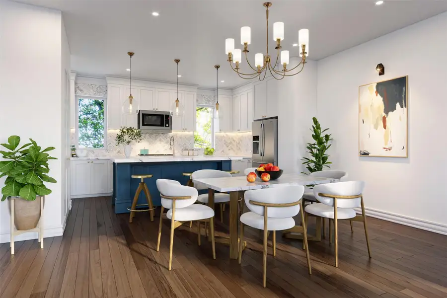 Furnished interior view inside a new home in , Houston (Image 4).