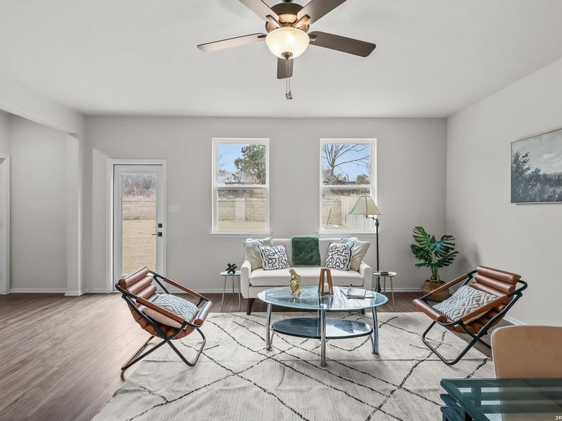 Furnished interior view inside a new home in Royal Crest, San Antonio (Image 16).