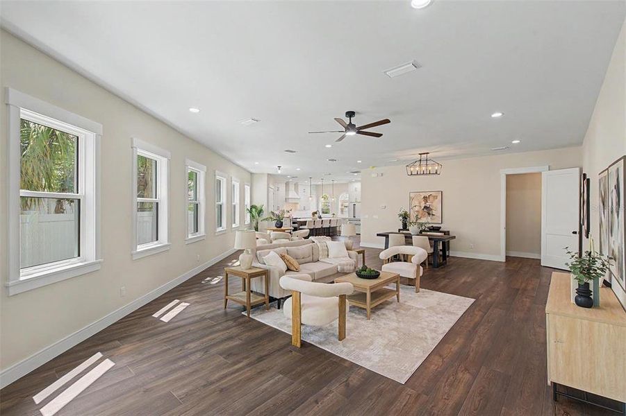Furnished interior view inside a new home in , Tampa (Image 6). Furnished interior view inside a new home in , Tampa (Image 6).