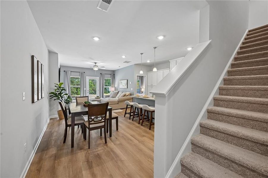 Furnished interior view inside a new home in , Lithonia (Image 34).