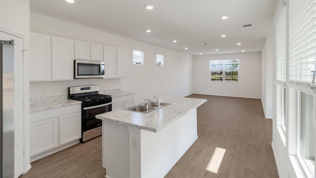 Furnished interior view inside a new home in Valverde, Bastrop (Image 4).