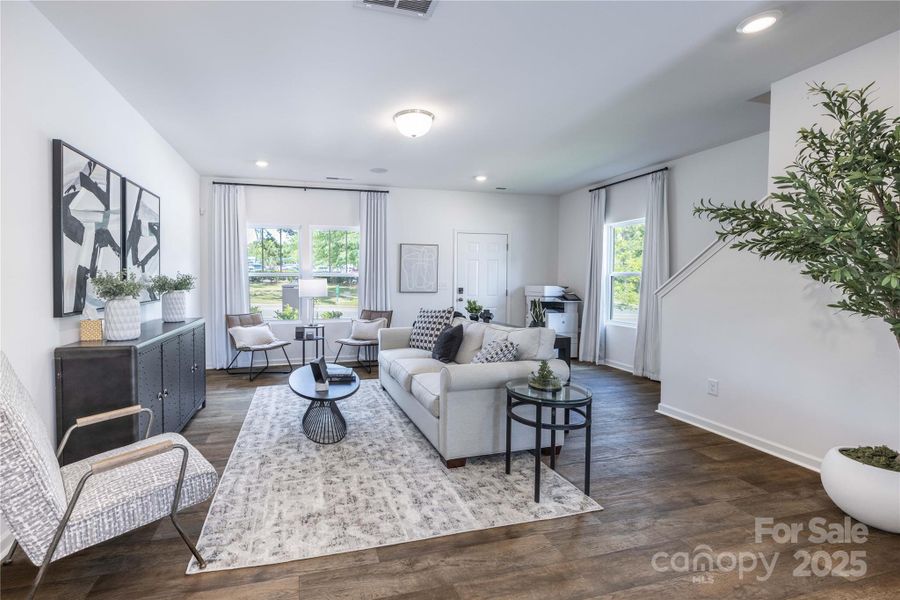 Furnished interior view inside a new home in Dukes Ridge, Charlotte (Image 11).