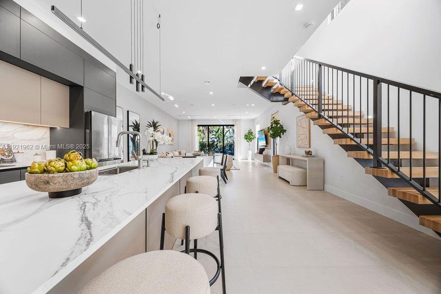 Furnished interior view inside a new home in , Fort Lauderdale (Image 58).