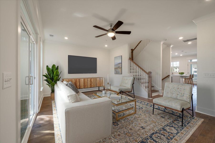 Furnished interior view inside a new home in , Charleston (Image 9).