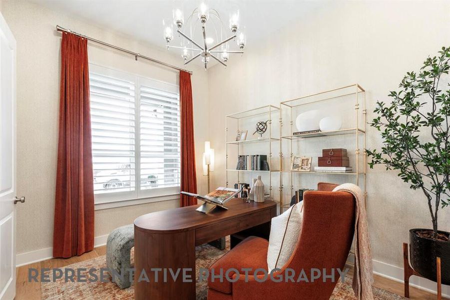 Furnished interior view inside a new home in Ridge Crossing, Waxahachie (Image 33).