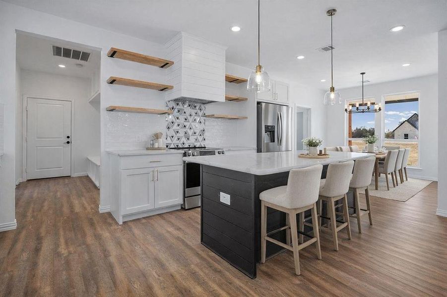 Furnished interior view inside a new home in , Celeste (Image 13).