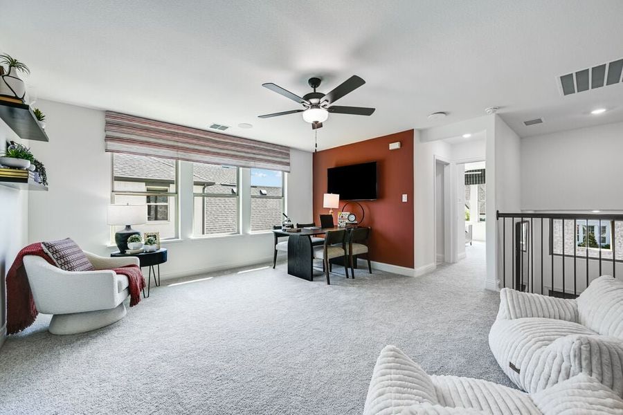 Furnished interior view inside a new home in South Oak, Lakewood Village (Image 14).