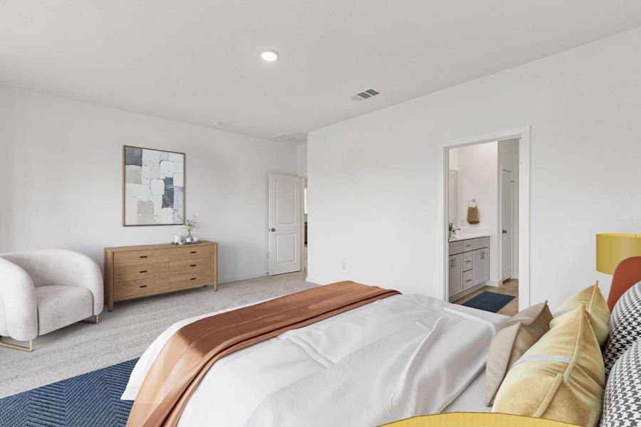 Furnished interior view inside a new home in Ellerden, Tomball (Image 10).