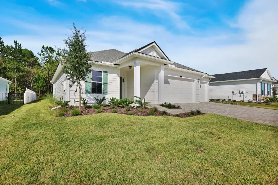 Representative exterior photo of a completed home built from the Eliza by Riverside Homes in Sagebrush at EverRange, Jacksonville, FL (Image 34).