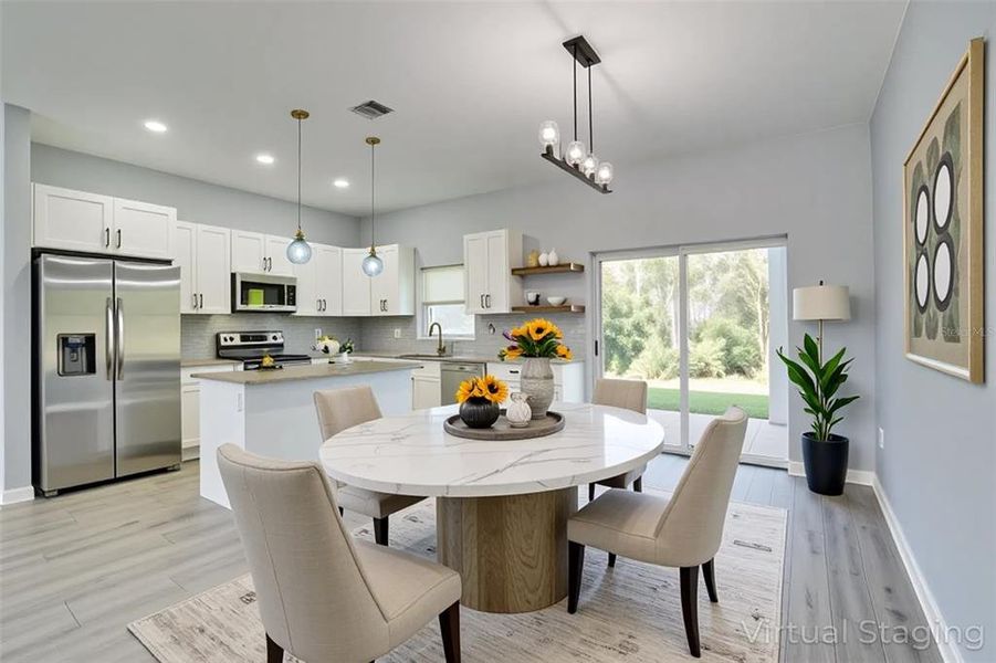 Furnished interior view inside a new home in , Sebring (Image 9). Furnished interior view inside a new home in , Sebring (Image 9).