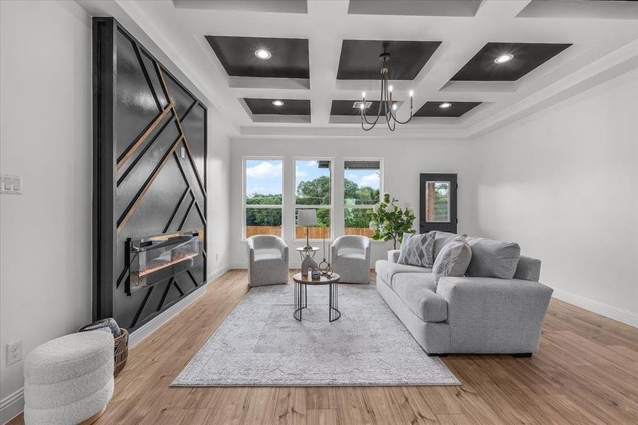 Furnished interior view inside a new home in , Fort Worth (Image 8).