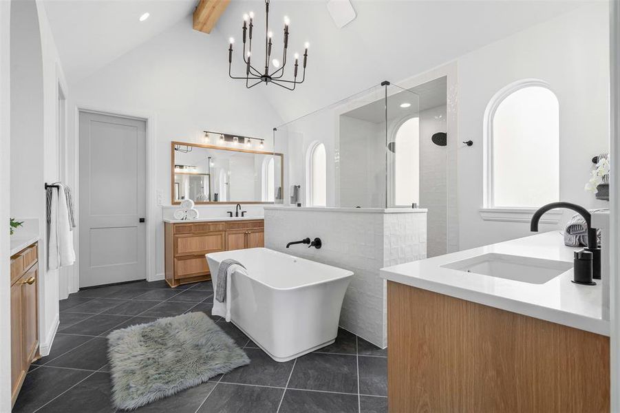 Furnished interior in a model home at Rolling Creek Ranch in Granbury (Image 9). Furnished interior in a model home at Rolling Creek Ranch in Granbury (Image 9).