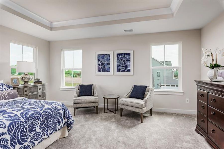 Representative furnished interior of a home built from the York by Ryan Homes in Berkeley, Spartanburg (Image 17).