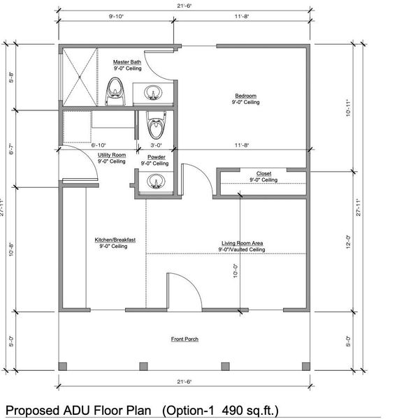 Visualize your dream home with this detailed architectural blueprint outlining an efficient, thoughtfully designed living space.