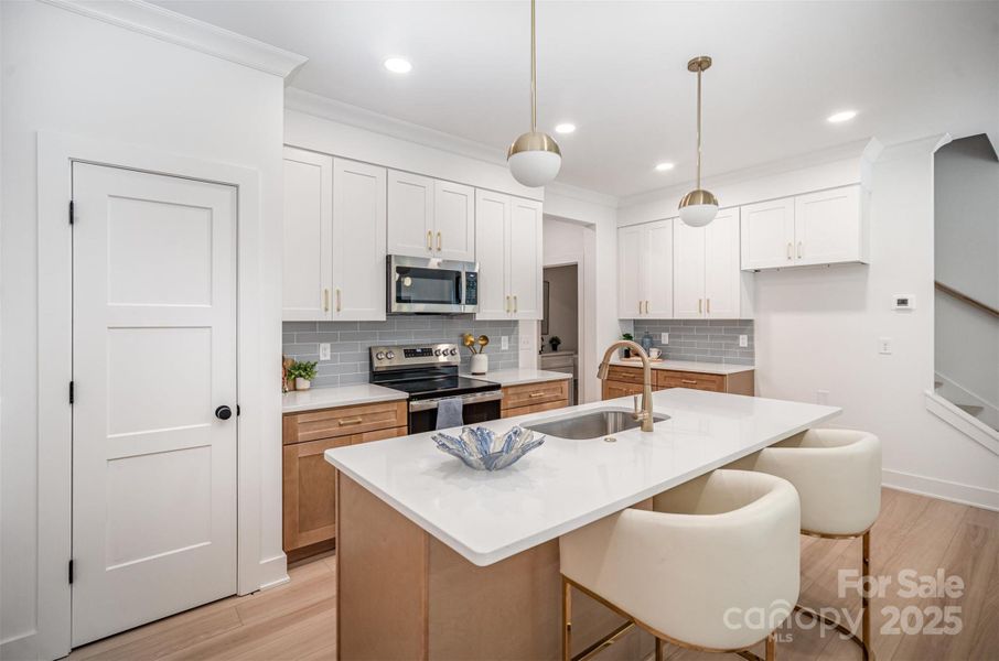 Furnished interior view inside a new home in , Hickory (Image 17).