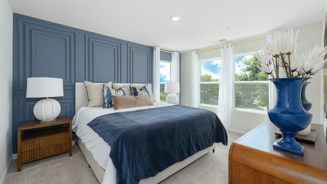 Furnished interior view inside a new home in Townes at Asbury, Hapeville (Image 7).
