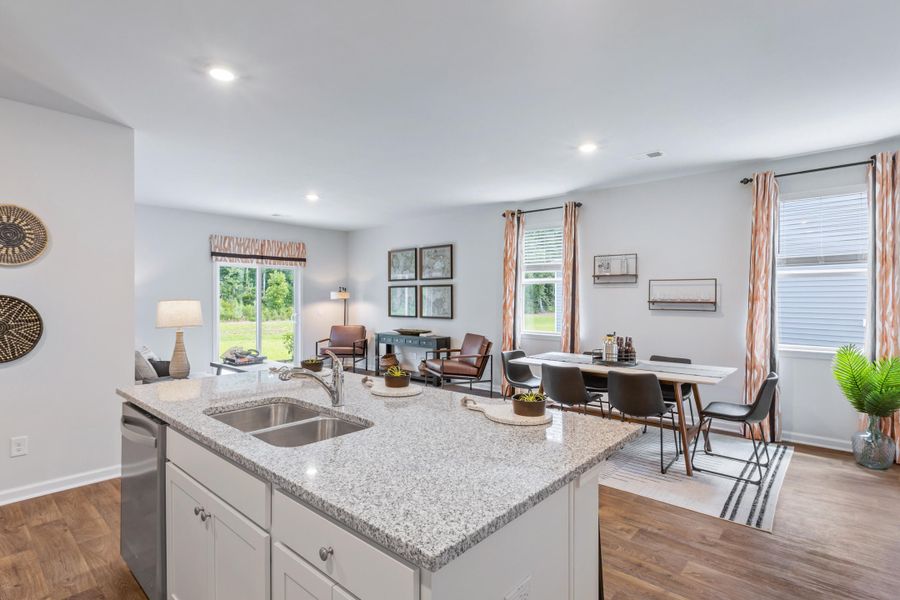 Furnished interior view inside a new home in Pineview North, Summerville (Image 11).
