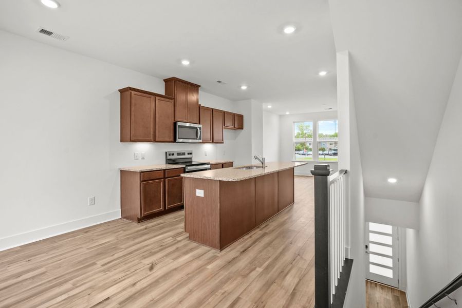 Furnished interior view inside a new home in West End Heights, Charlotte (Image 12). Furnished interior view inside a new home in West End Heights, Charlotte (Image 12).