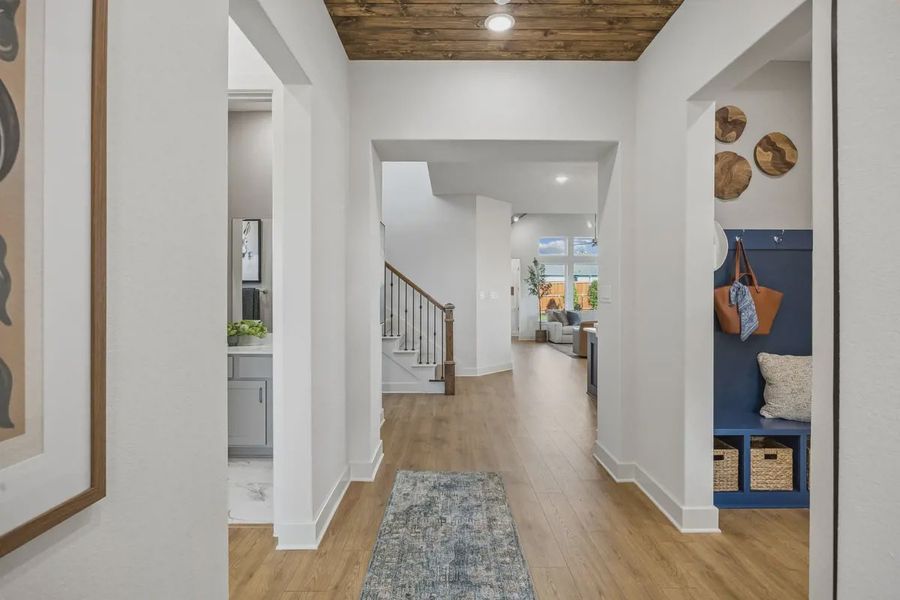 Representative furnished interior of a home built from the Dayton 50' by Chesmar Homes in Las Lomas, Forney (Image 5).