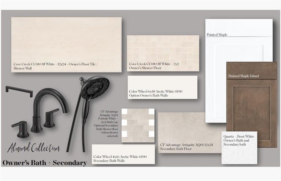Sample of building materials used in homes in Brookside Reserve, Alpharetta (Image 8).