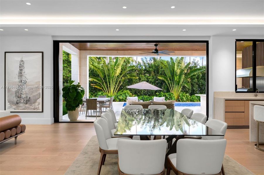 Furnished interior view inside a new home in , Miami (Image 34).