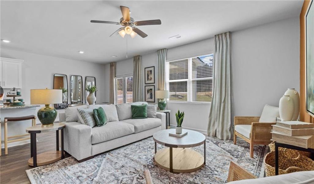 Furnished interior view inside a new home in Twin Lakes, Hoschton (Image 12). Furnished interior view inside a new home in Twin Lakes, Hoschton (Image 12).