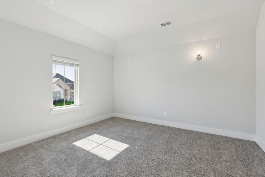 Representative unfurnished interior of a home built from the Statler by Centre Living Homes in Painted Tree Woodland West, McKinney (Image 27). Representative unfurnished interior of a home built from the Statler by Centre Living Homes in Painted Tree Woodland West, McKinney (Image 27).