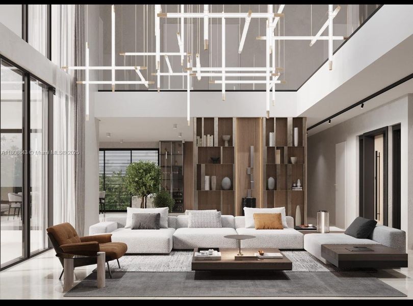 Furnished interior view inside a new home in , Hollywood (Image 4).