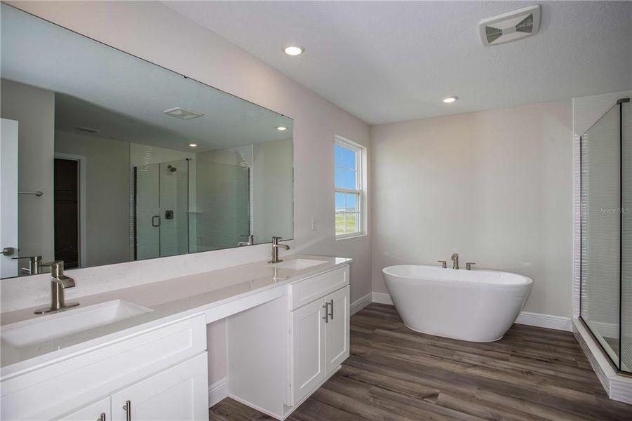 Furnished interior view inside a new home in Pasadena Woods, Wesley Chapel (Image 6). Furnished interior view inside a new home in Pasadena Woods, Wesley Chapel (Image 6).