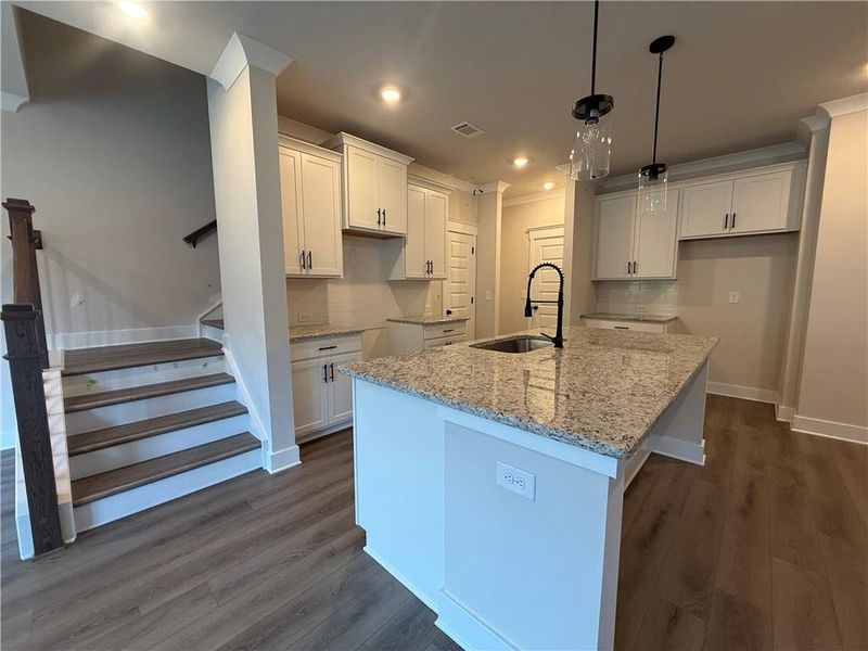 Furnished interior view inside a new home in The Towns at Auburn Station East, Auburn (Image 5).