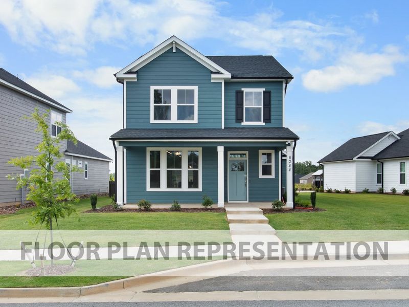 Front Exterior | Wren Plan by Ivey Homes in Tillery Park