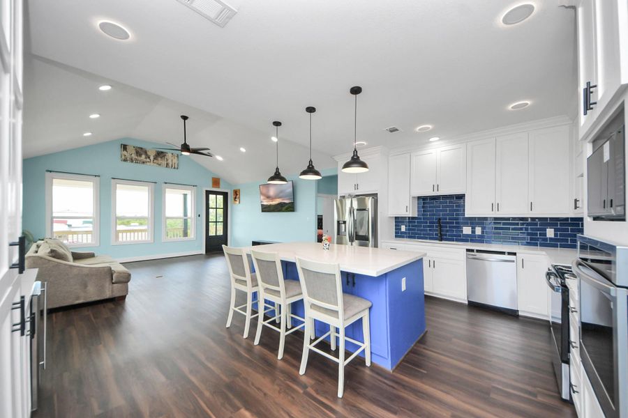 Furnished interior view inside a new home in , Dickinson (Image 14).