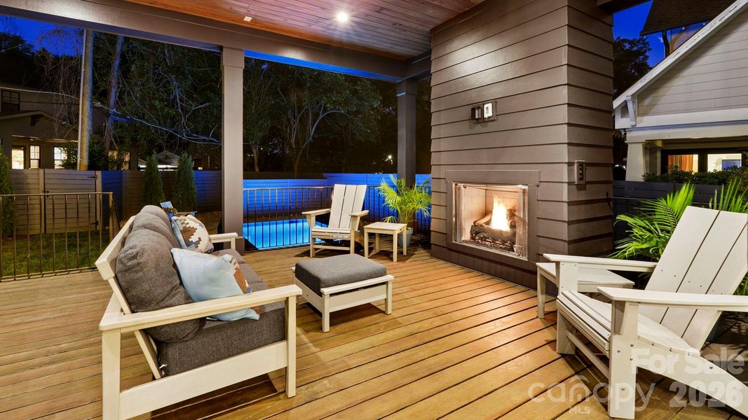 Exterior details and patio area of a home in , Charlotte (Image 25).
