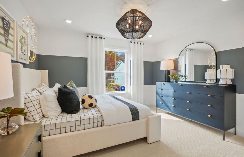 Representative furnished interior of a home built from the Leyton by Pulte Homes in Elmbrook, Matthews (Image 12).