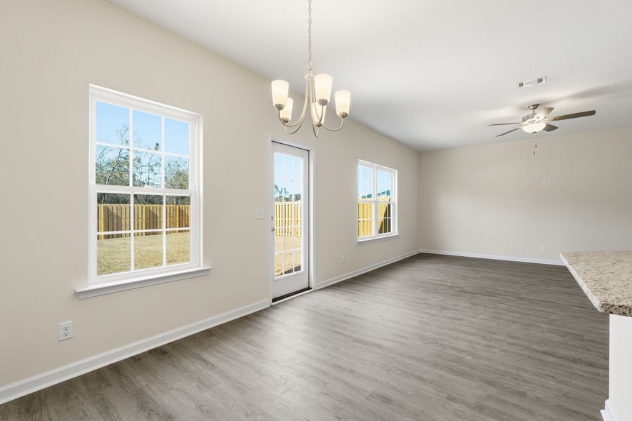 Representative unfurnished interior of a home built from the The Stacy by RTS Homes in Lakeside at Fifteen West, Hinesville (Image 23).
