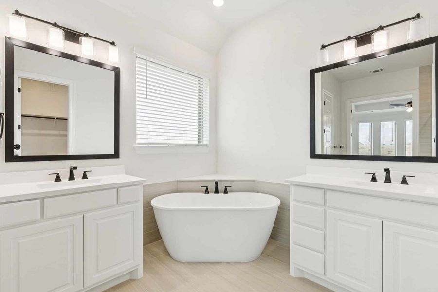 Furnished interior view inside a new home in Trinity Falls, McKinney (Image 8). Furnished interior view inside a new home in Trinity Falls, McKinney (Image 8).