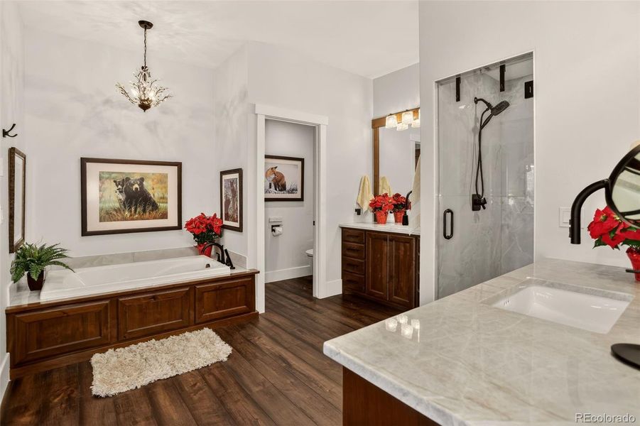 Furnished interior view inside a new home in , Evergreen (Image 11).