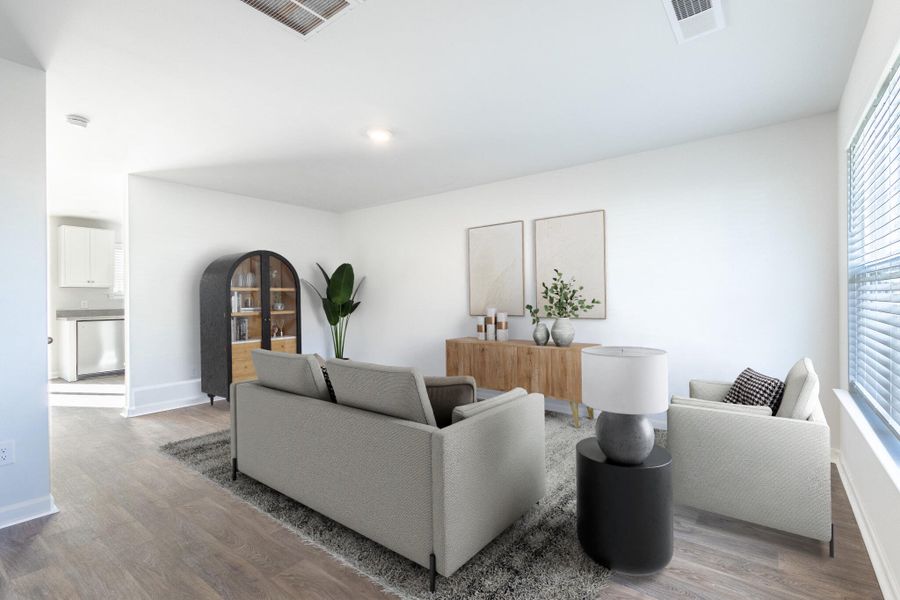 Furnished interior view inside a new home in Center Pointe, Santee (Image 5).