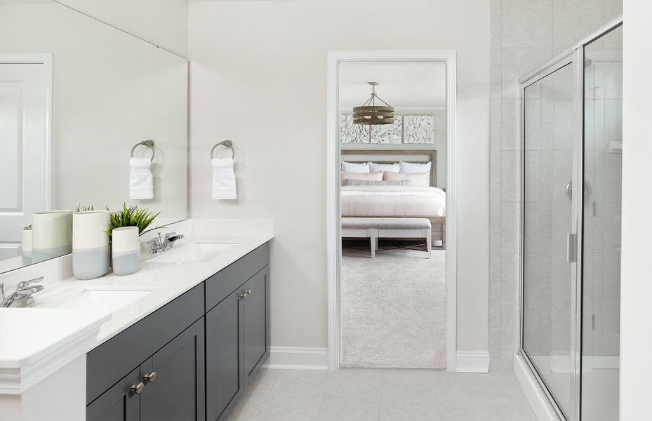 Furnished interior view inside a new home in , Summerville (Image 11).