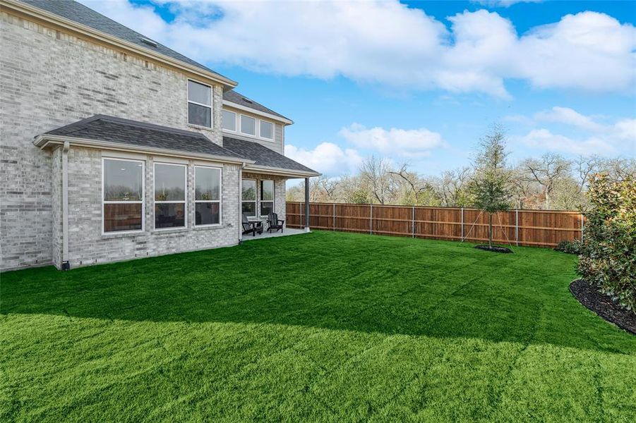 View of yard featuring a patio