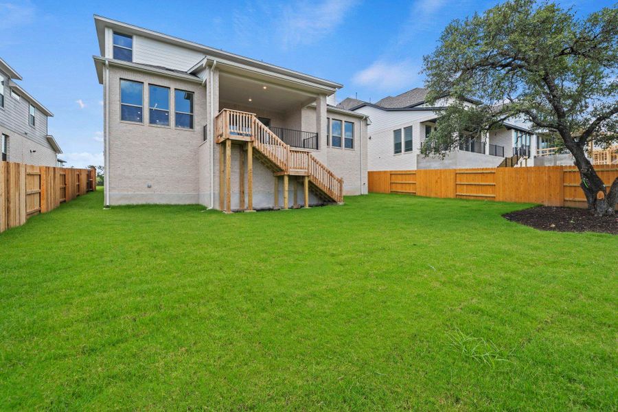 Rear of Home and Private Backyard Rear of Home and Private Backyard