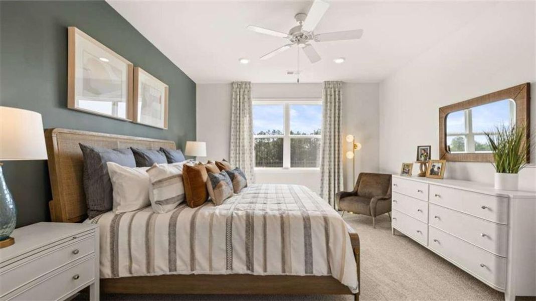 Furnished interior view inside a new home in Oak Ridge Meadows, Locust Grove (Image 23).