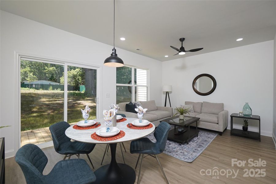 Furnished interior view inside a new home in , Charlotte (Image 7).