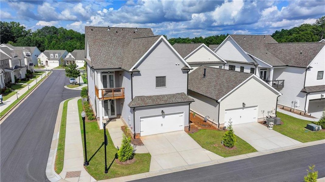 Front exterior of a new home in , Duluth, GA, highlighting curb appeal (Image 23).
