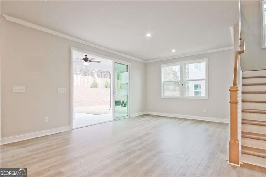 Spacious, unfurnished interior of a new home in The Paddocks at Doc Hughes, Buford (Image 34).