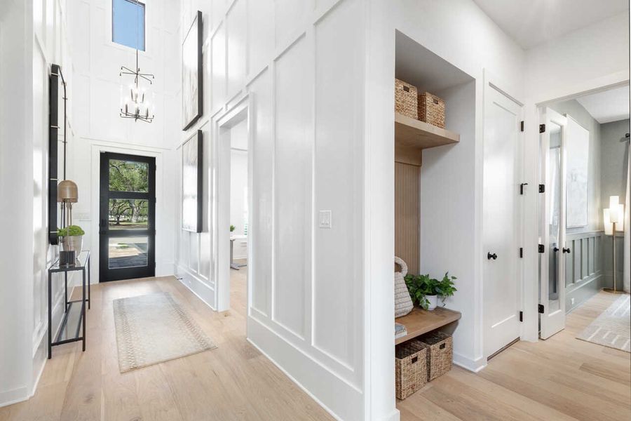 Representative furnished interior of a home built from the Fordham Plan by Highland Homes in Wellington: Artisan Series - 50ft lots, Fort Worth (Image 36).